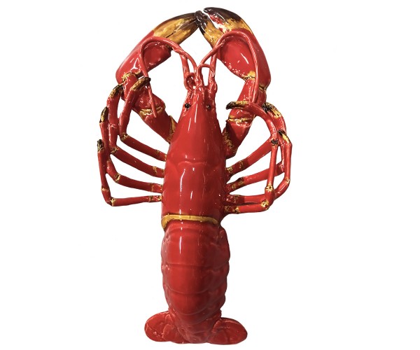 lobster - large - red - ceramic - indoor