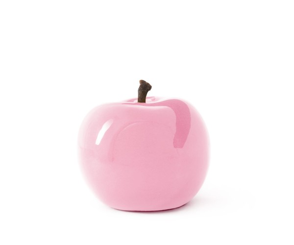 apple - sculpture - pink - fibre-resin - outdoor frostproof