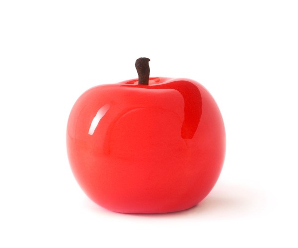 apple - sculpture - red - fibre-resin - outdoor frostproof