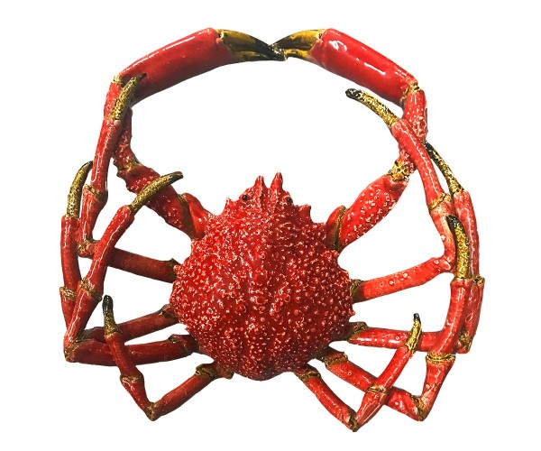 spider crab - giant - red - ceramic - indoor